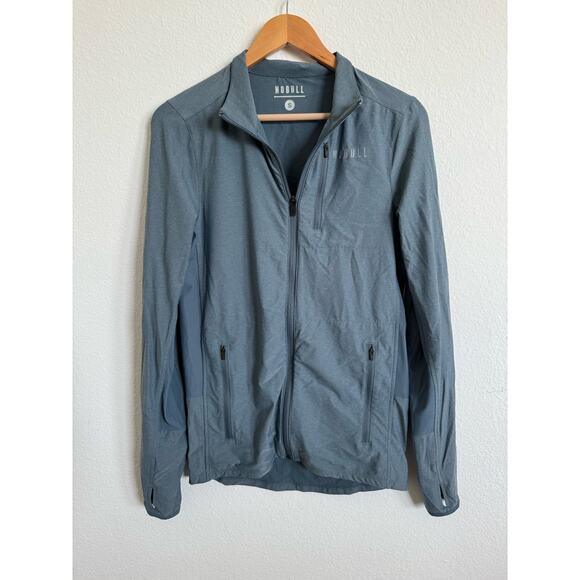 No Bull Thin Running Jacket- Mens size Small Blue Grey - Picture 1 of 6